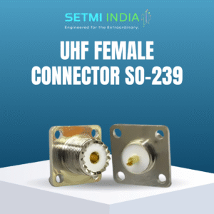 UHF Female Connector SO-239 | Flange Mount RF UHF Socket for Antenna & Ham Radio Equipment
