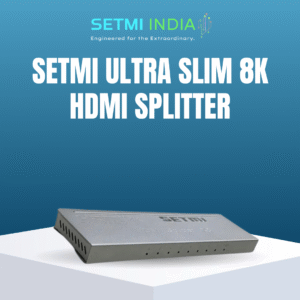 Ultra-Slim 8K HDMI Splitter 1 in 8 Out – 8 Port HDMI 2.1 Splitter for 4K/120Hz & 8K/30Hz HDR Displays.