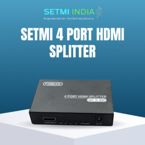 Setmi 4-Port HDMI Splitter 1 in 4 Out – 4K Ultra HD 4 Way HDMI Splitter with HDR, 3D Support, and Auto EDID – HDMI Splitter 1 in 4 Out for TV, Monitor, Blu-ray, PS5, Xbox, Streaming Devices