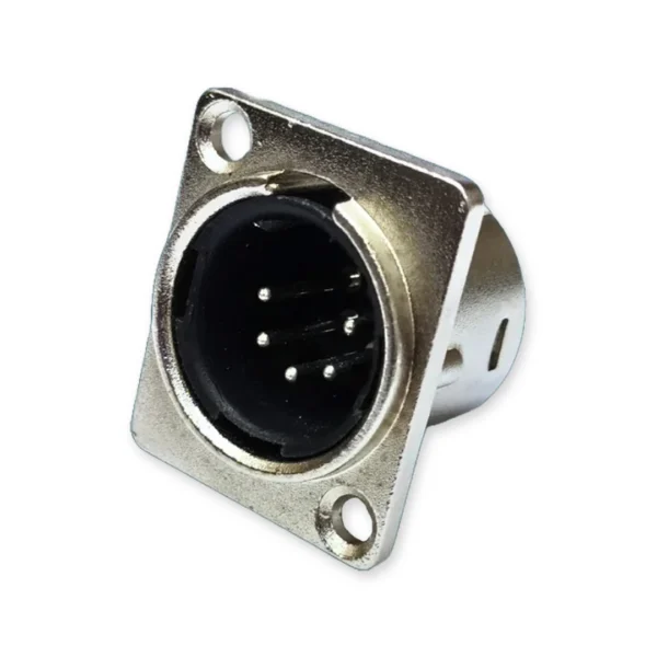 5-Pin XLR Chassis Mount Male Socket Connector| Setmi India - Image 2