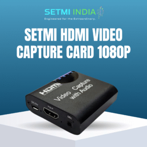 HDMI Video Capture Card – Full HD 1080p Output, USB 3.0 Adapter with Loop-Out & Audio Out – Plug & Play for Streaming, Recording & DSLR Webcam Setup