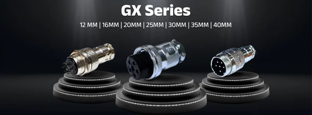 GX Aviation Connectors - Circular, Waterproof, and Panel Mount Connectors for Industrial and Power Applications