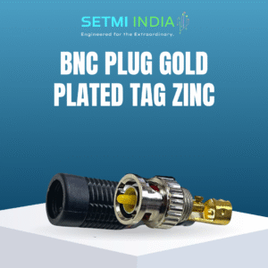 BNC Plug Gold Plated Tag Zinc