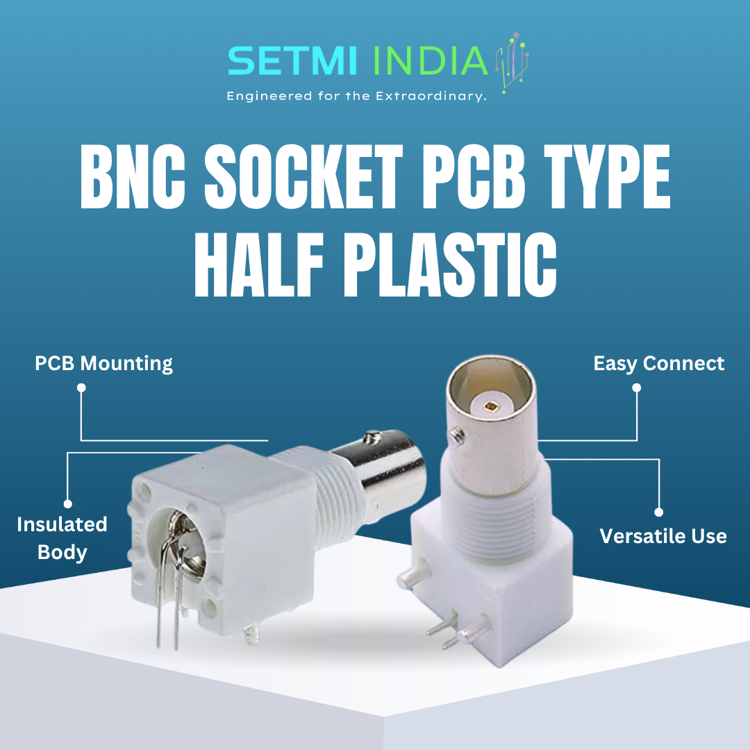 BNC Socket PCB Type Half Plastic - Image 3