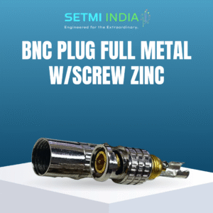 BNC Plug Full Metal W/Screw Zinc