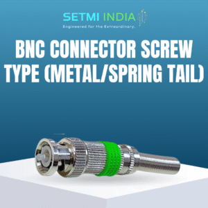 BNC CONNECTOR SCREW TYPE (METAL/SPRING TAIL)