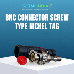 BNC Connector Screw Type Nickel Tag