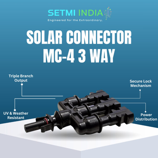 MC4 3-Way Solar Connector Set – 3-in-1 Branch Y Type for Parallel PV Panel Wiring - Image 2