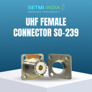 UHF Female Connector SO-239 | Flange Mount RF UHF Socket for Antenna & Ham Radio Equipment