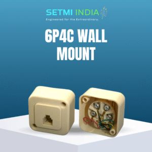 6P4C WALL MOUNT (TELEPHONE WALL SOCKET)