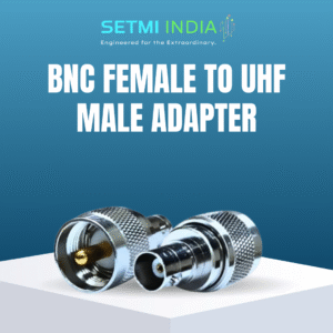 BNC Female to UHF Male Adapter – PL259 to BNC Socket Coupler for RF, Ham Radio & CCTV