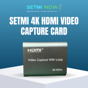 4K HDMI Video Capture Card – USB 3.0 Adapter with Loop-Out | Full HD 1080p Capture, Plug & Play for Streaming, Gaming, DSLR, Online Classes