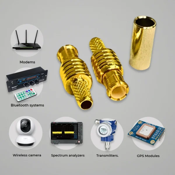 MCX Male Straight Crimp Connector | RF Coaxial 50 Ohm - Image 2