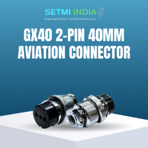 GX 40 Aviation Plug Connector, 2-Pin Circular Connector Plug