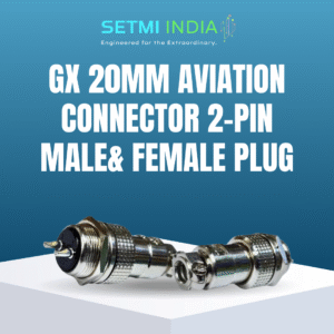 GX 20mm Aviation Connector 2-Pin Male& Female Plug Panel Mount Adapter