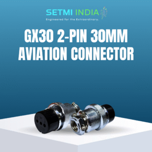 GX30 2-Pin 30mm Aviation Connector | Male Cable & Female Panel Mount
