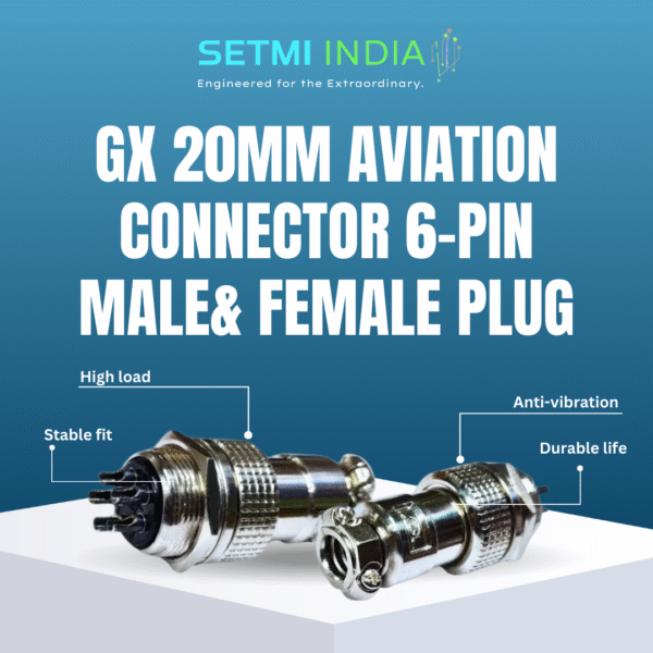 GX 20mm Aviation Connector 6-Pin Male& Female Plug Panel Mount Adapter - Image 2