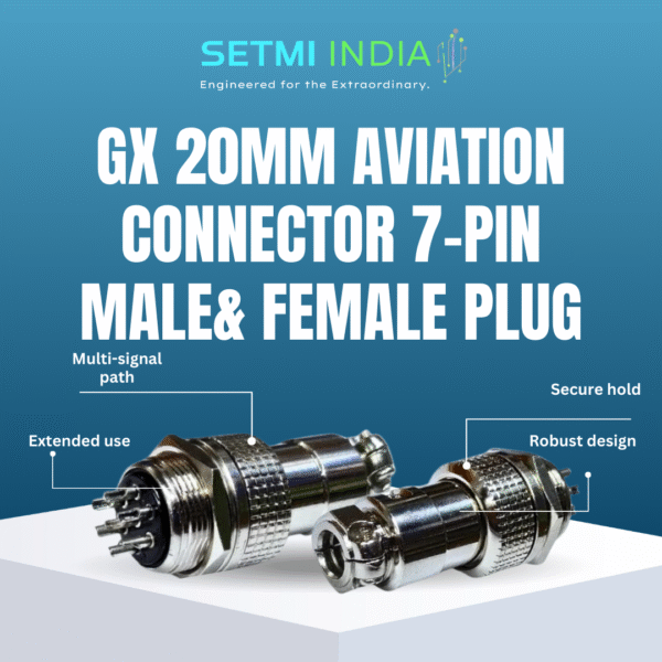 GX 20mm Aviation Connector 7-Pin Male& Female Plug Panel Mount Adapter - Image 2