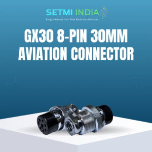 GX30 8-Pin 30mm Aviation Connector | Male Cable & Female Panel Mount