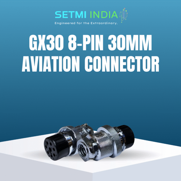 GX30 8-Pin 30mm Aviation Connector | Male Cable & Female Panel Mount