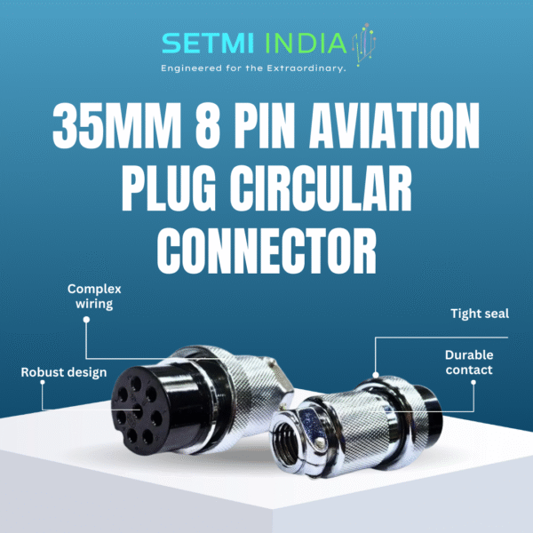 35mm 8 Pin Aviation Plug | Durable 35mm Aviation Plug Circular Connector - Image 2