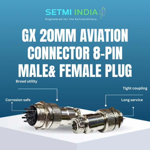 GX 20mm Aviation Connector 8-Pin Male& Female Plug Panel Mount Adapter - Image 2