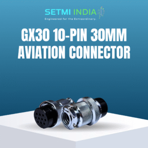 GX30 10-Pin 30mm Aviation Connector | Male Cable & Female Panel Mount