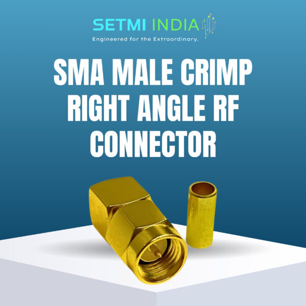 SMA Male Crimp Right Angle RF Connector