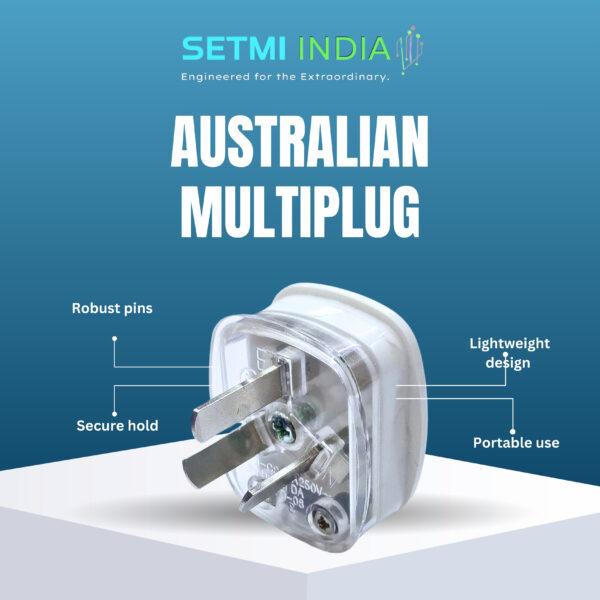 Australian Multi Plug Adapter Safe Power Connector Setmi India - Image 2