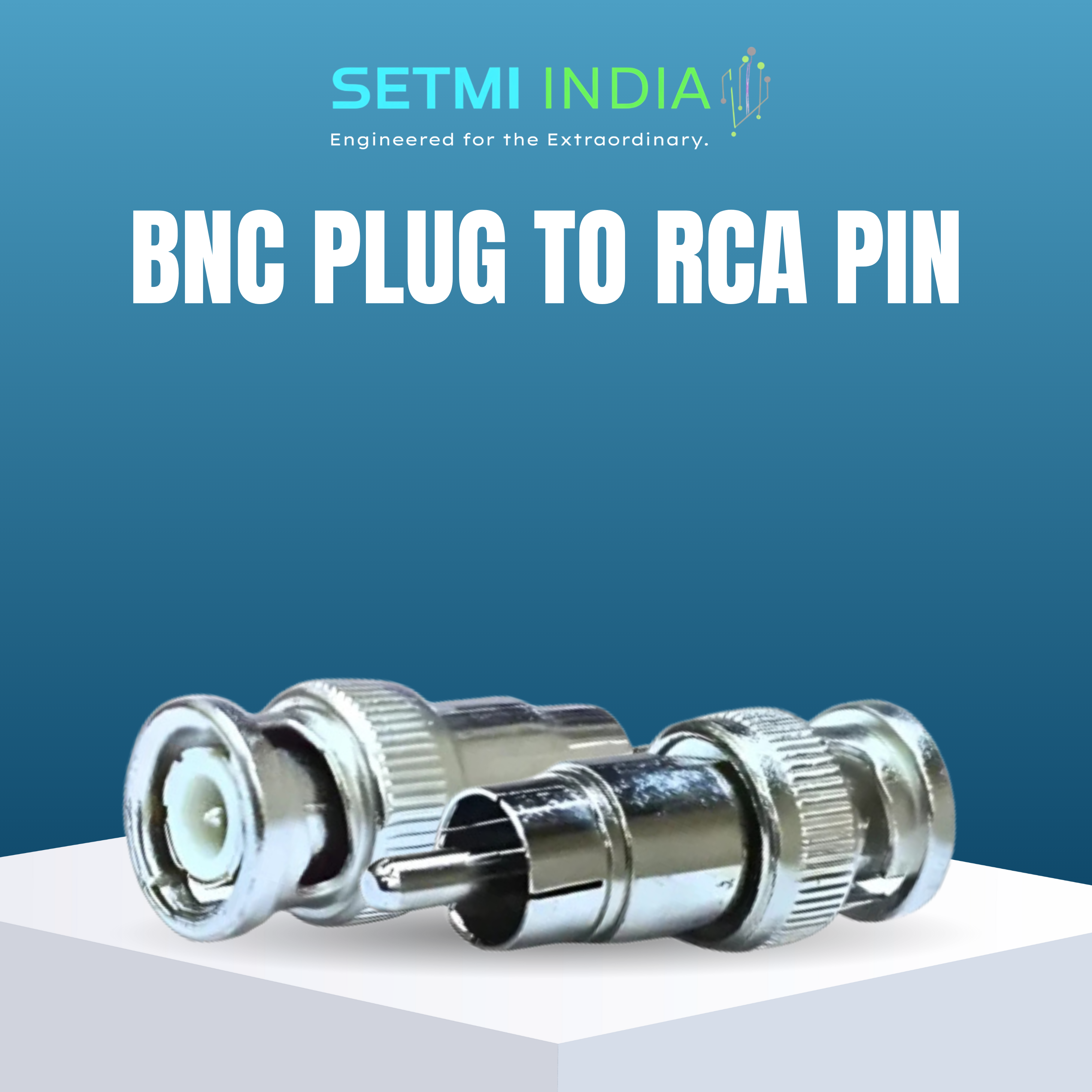 BNC Plug to RCA Pin Setmi India