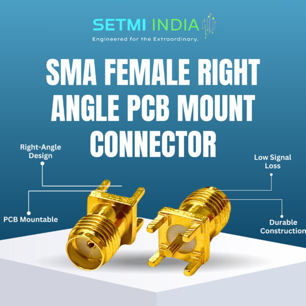 SMA Female Right Angle PCB Mount Connector - Image 2