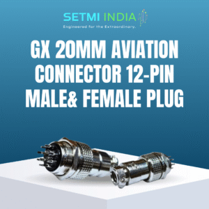 GX 20mm Aviation Connector 12-Pin Male& Female Plug Panel Mount Adapter