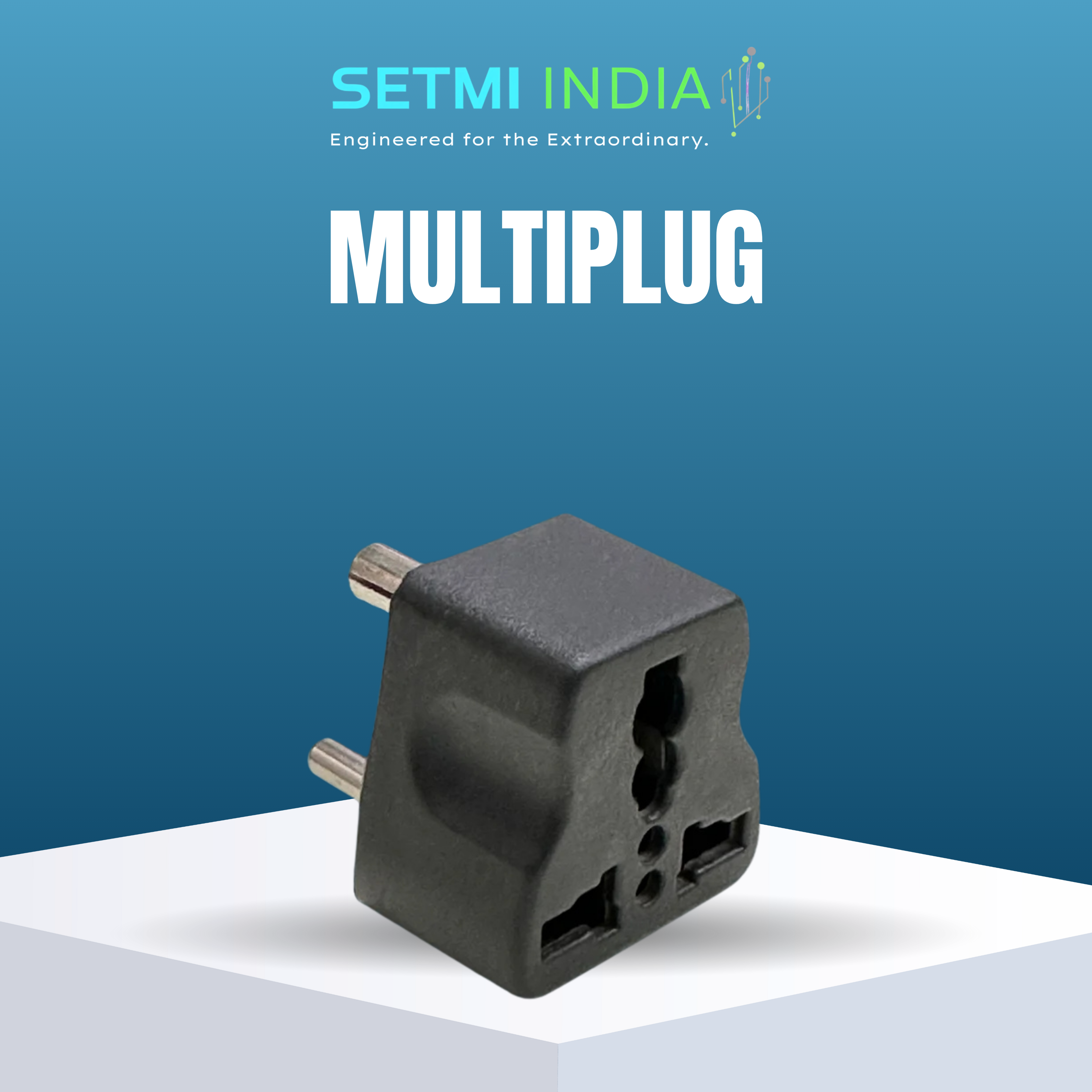 Universal Multi Plug Adapter Safe Travel Power Setmi India