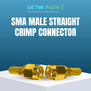 SMA Male Straight Crimp Connector, Male Pin, 50Ω, RG- 58