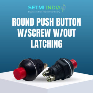 Round Push Button with Screw Without Latching Setmi India