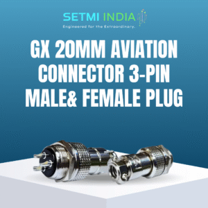 GX 20mm Aviation Connector 3-Pin Male& Female Plug Panel Mount Adapter