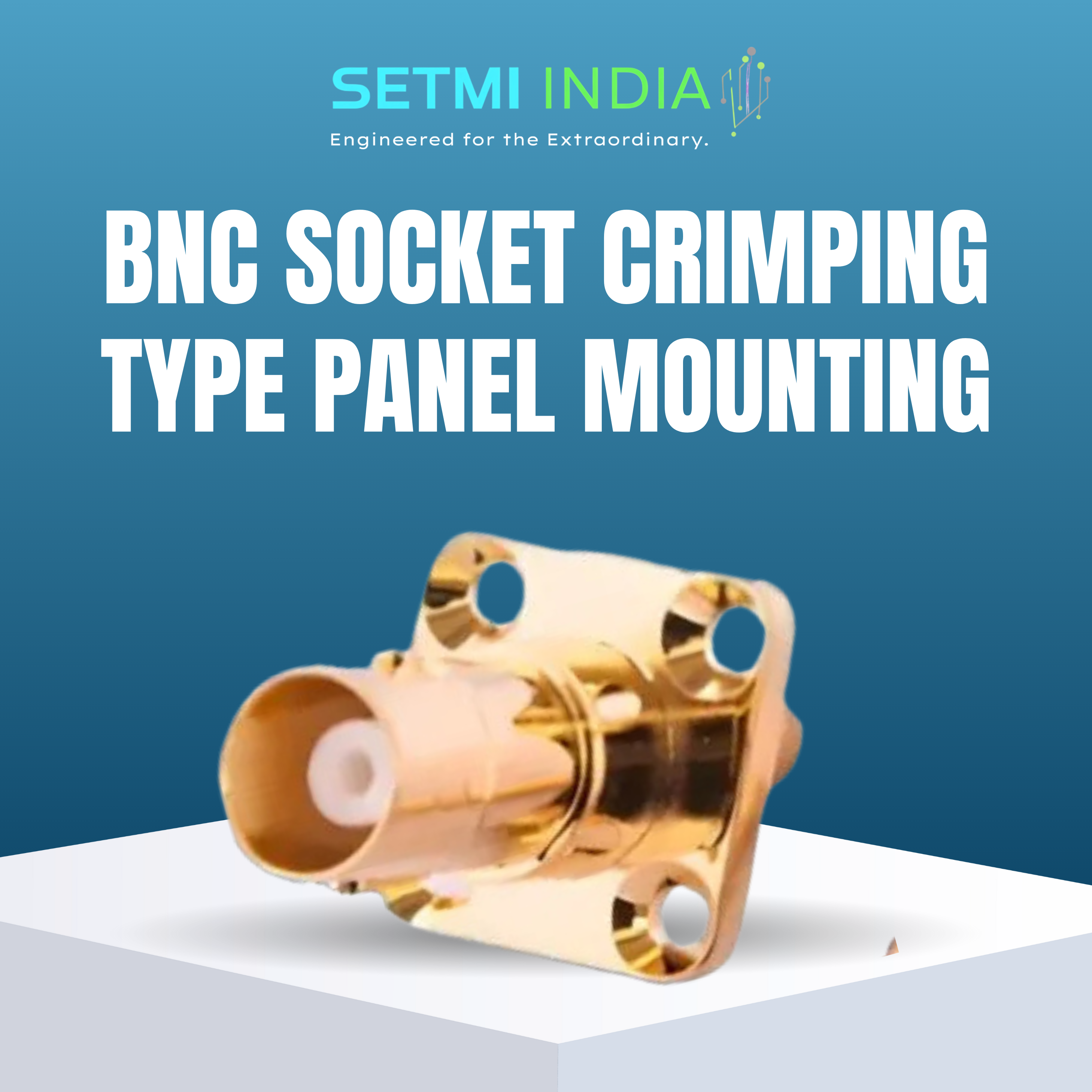 BNC Plug Crimping RJ-58 Gold Plated Setmi India