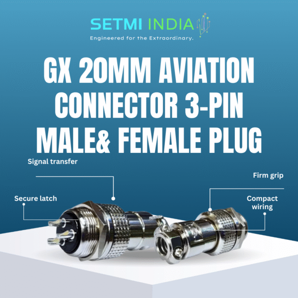 GX 20mm Aviation Connector 3-Pin Male& Female Plug Panel Mount Adapter - Image 2
