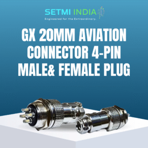 GX 20mm Aviation Connector 4-Pin Male& Female Plug Panel Mount Adapter