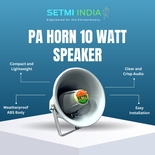 PA Horn Speaker 10 Watt Setmi India - Image 2