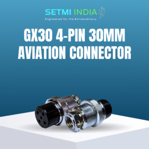 GX30 4-Pin 30mm Aviation Connector | Male Cable & Female Panel Mount