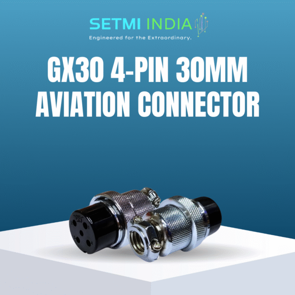 GX30 4-Pin 30mm Aviation Connector | Male Cable & Female Panel Mount