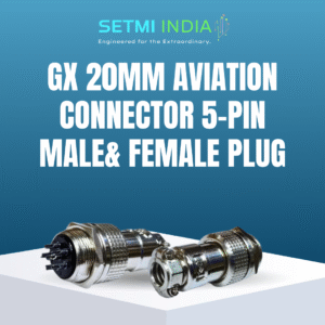 GX 20mm Aviation Connector 5-Pin Male& Female Plug Panel Mount Adapter