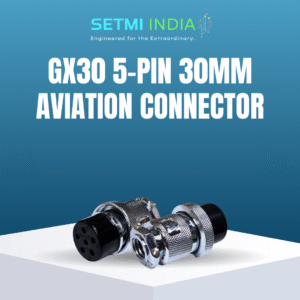 GX30 5-Pin 30mm Aviation Connector | Male Cable & Female Panel Mount