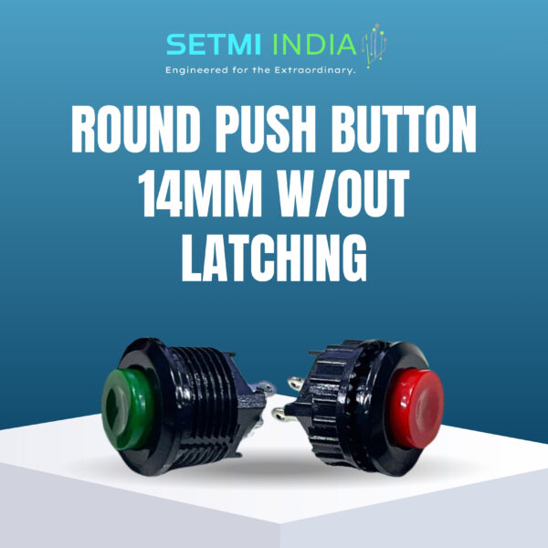 Round Push Button 14 mm Without Latching Setmi India