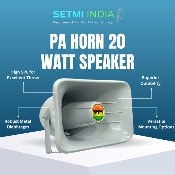 PA Horn Speaker 20 Watt Setmi India - Image 2