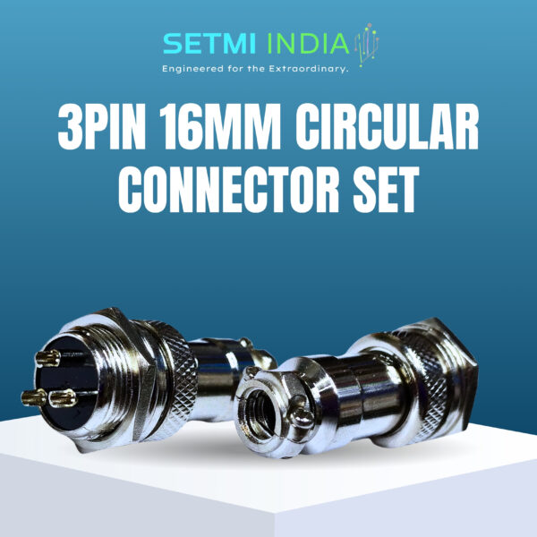 GX16 5-Pin 16mm Circular Aviation Plug & Socket Connector Set – Metal, Industrial-Grade (Copy)