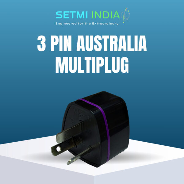 Australia 3-Pin Multi Plug Adapter Heavy Duty Socket Setmi India