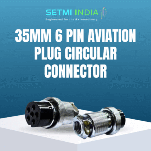 35mm 6 Pin Aviation Plug – Heavy-Duty Circular Connector for Industrial Use