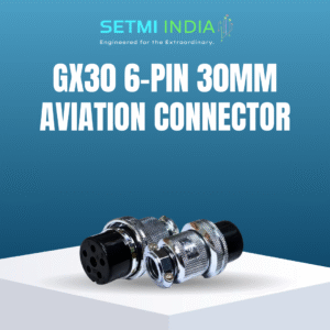 GX30 6-Pin 30mm Aviation Connector | Male Cable & Female Panel Mount